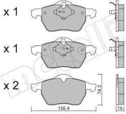 METELLI Sada brzdových platničiek kotúčovej brzdy METELLI 22-0314-1 (22-0314-1)