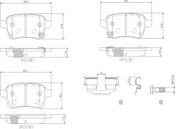 BREMBO Sada brzdových platničiek kotúčovej brzdy BREMBO P 23 190 (P 23 190)