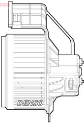 DENSO Vnútorný ventilátor DENSO DEA23020 (DEA23020)