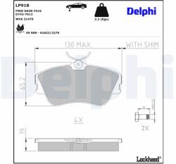 DELPHI Klocki Ham. Vw Transporter T4 (lp918)