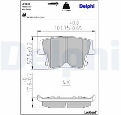 DELPHI Klocki Ham. Chrysler 300 (lp2035)