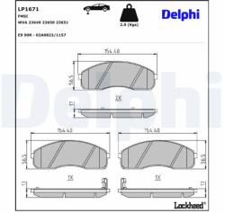 DELPHI Klocki Ham. Kia Carnival (lp1671)