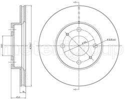 METELLI Brzdový kotúč METELLI 23-0456 (23-0456)