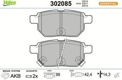 VALEO Sada brzdových platničiek kotúčovej brzdy VALEO 302085 (302085)