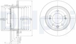 DELPHI Tarcza Ham. Kia Ceed Tyl (bg4082c)