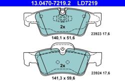 ATE Sada brzdových platničiek kotúčovej brzdy ATE 13.0470-7219.2 (13.0470-7219.2)