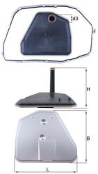 MAHLE Hydraulický filter automatickej prevodovky MAHLE HX 164D1 (HX 164D1)