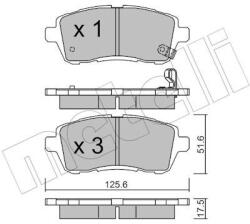 METELLI Sada brzdových platničiek kotúčovej brzdy METELLI 22-0793-0 (22-0793-0)