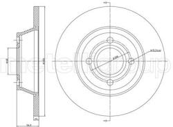 METELLI Brzdový kotúč METELLI 23-0329 (23-0329)