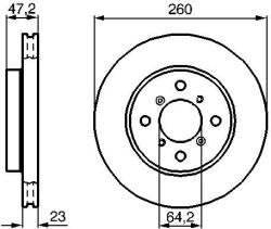 Bosch Brzdový kotúč BOSCH 0 986 478 415 (0 986 478 415)