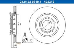 ATE Brzdový kotúč ATE 24.0122-0319.1 (24.0122-0319.1)