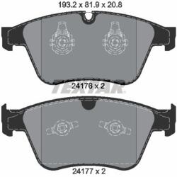 TEXTAR Sada brzdových platničiek kotúčovej brzdy TEXTAR 2417601 (2417601)