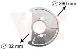 VAN WEZEL Ochranný plech proti rozstreku, Brzdový kotúč VAN WEZEL 5870372 (5870372)