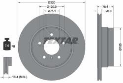 TEXTAR Brzdový kotúč TEXTAR 92161103 (92161103)
