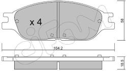 CIFAM Sada brzdových platničiek kotúčovej brzdy CIFAM 822-682-0 (822-682-0)