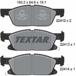 TEXTAR Sada brzdových platničiek kotúčovej brzdy TEXTAR 2241201 (2241201)