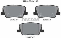 TEXTAR Sada brzdových platničiek kotúčovej brzdy TEXTAR 2078201 (2078201)