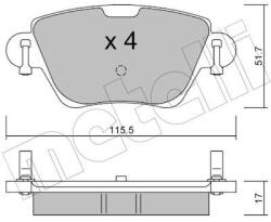 METELLI Sada brzdových platničiek kotúčovej brzdy METELLI 22-0319-0 (22-0319-0)