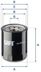 UFI Olejový filter UFI 23.652. 00 (23.652.00)