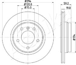 ASHIKA Brzdový kotúč ASHIKA 61-00-0109 (61-00-0109)
