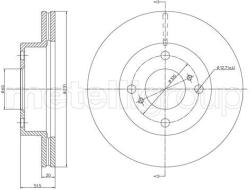 METELLI Brzdový kotúč METELLI 23-1267 (23-1267)