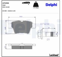 DELPHI Klocki Ham. Citroen C4 (lp1926)