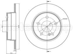 METELLI Brzdový kotúč METELLI 23-0982C (23-0982C)