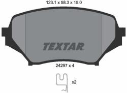 TEXTAR Sada brzdových platničiek kotúčovej brzdy TEXTAR 2429701 (2429701)