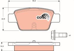 TRW Sada brzdových platničiek kotúčovej brzdy TRW GDB1485 (GDB1485)