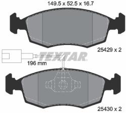 TEXTAR Sada brzdových platničiek kotúčovej brzdy TEXTAR 2542901 (2542901)