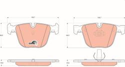 TRW Sada brzdových platničiek kotúčovej brzdy TRW GDB1502 (GDB1502)