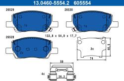 ATE Sada brzdových platničiek kotúčovej brzdy ATE 13.0460-5554.2 (13.0460-5554.2)