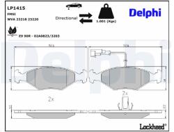 DELPHI Klocki Ham. Fiat Siena 1, 4 Z Czujnikiem (lp1415)
