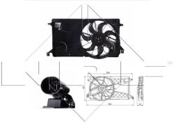 NRF Ventilátor chladenia motora NRF 47291 (47291)