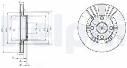 DELPHI Brzdový kotúč DELPHI BG3509 (BG3509)