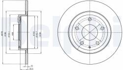 DELPHI Brzdový kotúč DELPHI BG4534C (BG4534C)