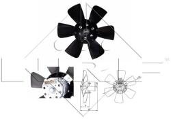 NRF Ventilátor chladenia motora NRF 47390 (47390)