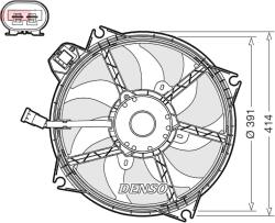 DENSO Ventilátor chladenia motora DENSO DER23005 (DER23005)