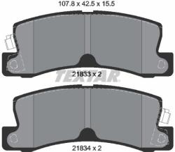 TEXTAR Sada brzdových platničiek kotúčovej brzdy TEXTAR 2183301 (2183301)