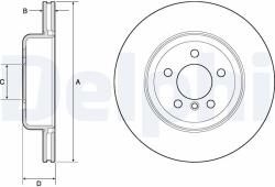 DELPHI Tarcza Ham. Bmw 3 F30 11- Tyl (bg4752c)