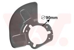 VAN WEZEL Ochranný plech proti rozstreku, Brzdový kotúč VAN WEZEL 3745374 (3745374)