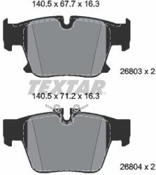 TEXTAR Sada brzdových platničiek kotúčovej brzdy TEXTAR 2680301 (2680301)