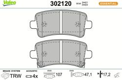 VALEO Sada brzdových platničiek kotúčovej brzdy VALEO 302120 (302120)