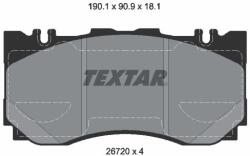 TEXTAR Sada brzdových platničiek kotúčovej brzdy TEXTAR 2672001 (2672001)