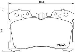 BREMBO Sada brzdových platničiek kotúčovej brzdy BREMBO P 83 075 (P 83 075)