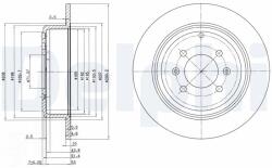 DELPHI Tarcza Ham. Peugeot 406 Tyl (bg2873)