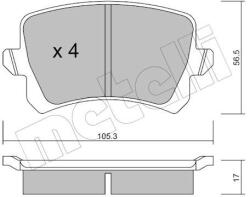 METELLI Sada brzdových platničiek kotúčovej brzdy METELLI 22-0806-0 (22-0806-0)