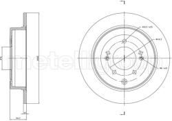 METELLI Brzdový kotúč METELLI 23-1820C (23-1820C)