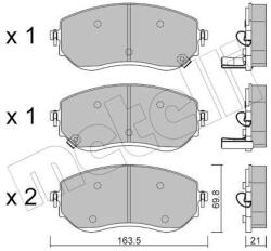 METELLI Sada brzdových platničiek kotúčovej brzdy METELLI 22-1191-0 (22-1191-0)