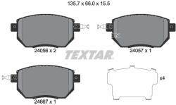 TEXTAR Sada brzdových platničiek kotúčovej brzdy TEXTAR 2405601 (2405601)